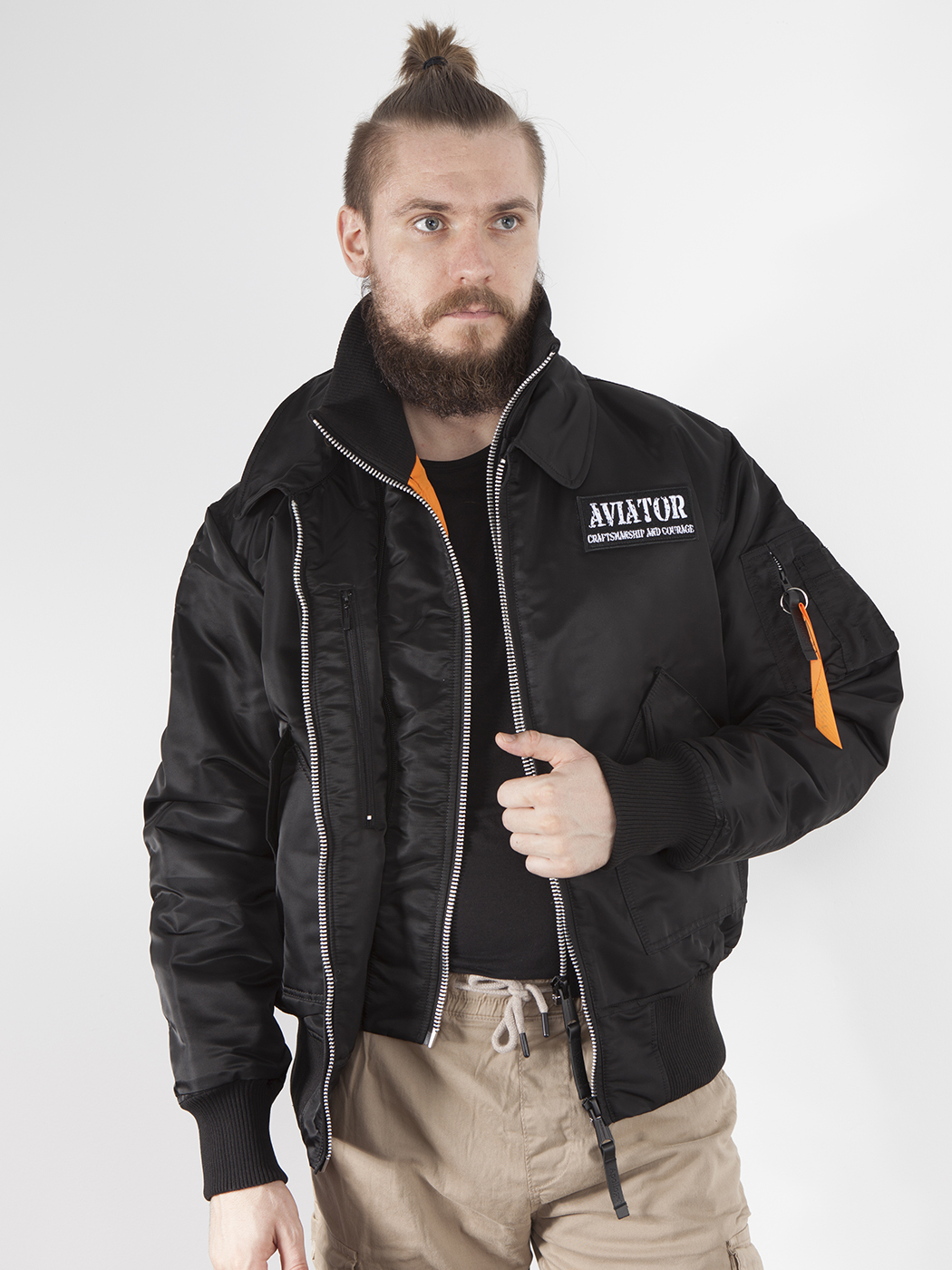 картинка Apolloget AVIATOR Black/Orange от магазинаАполлогет